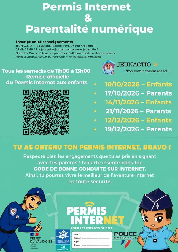 Permis Internet
&
Parentalité numérique - carde